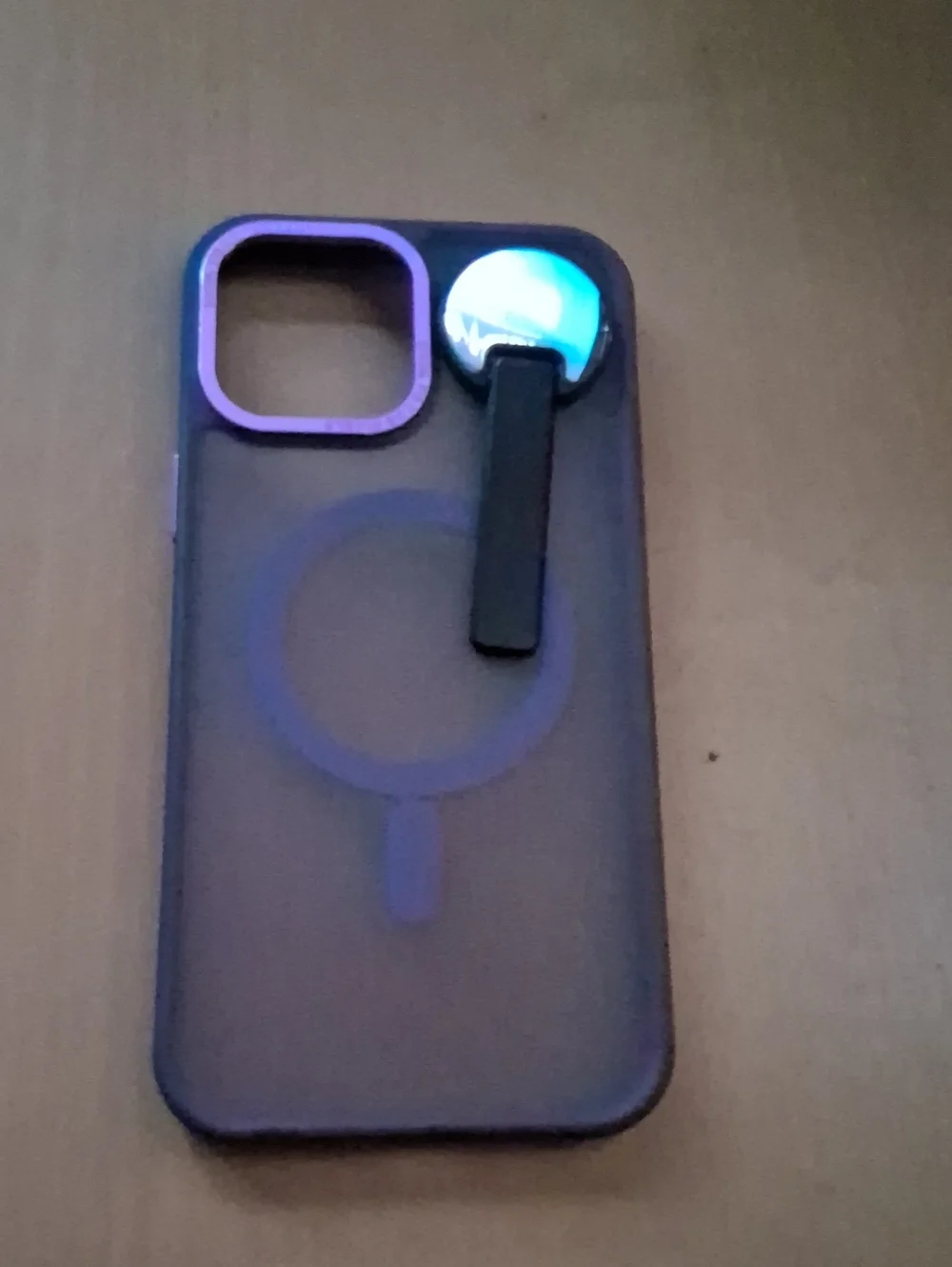 Purple MagSafe-Compatible iPhone Case with Clip Accessory 13.6/7 Size